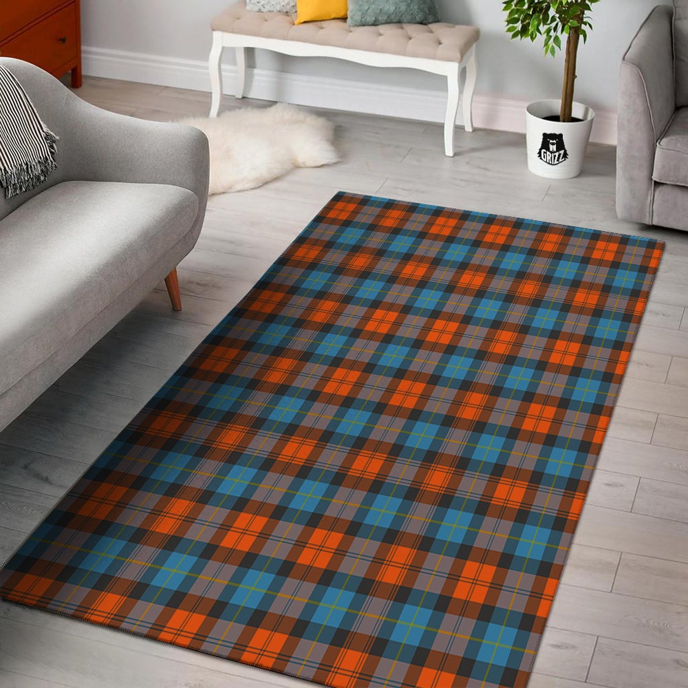 Tartan Western Print Pattern Floor Mat-grizzshop