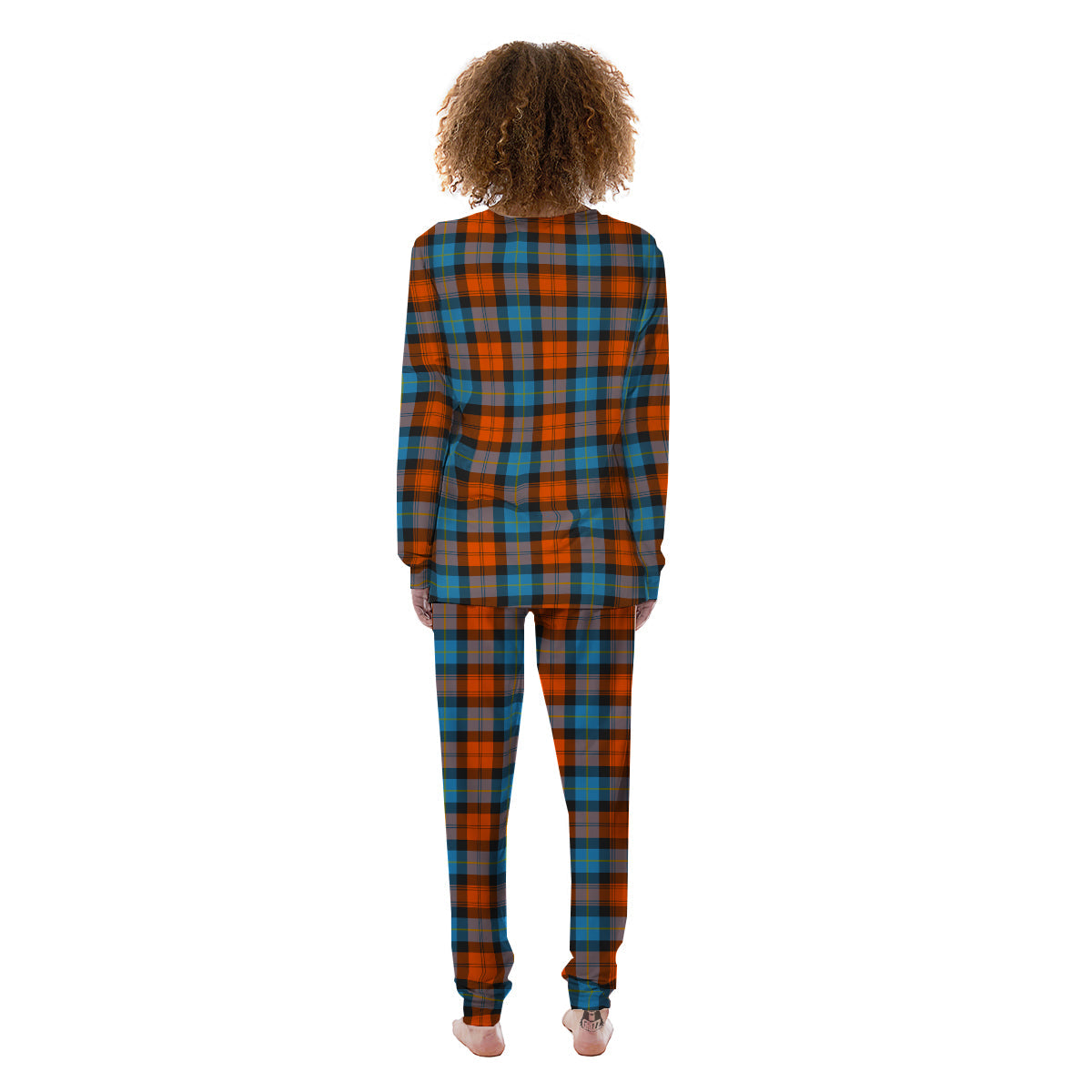 Tartan Western Print Pattern Women's Pajamas-grizzshop