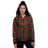 Tartan Xmas Scottish Print Pattern Women's Bomber Jacket-grizzshop