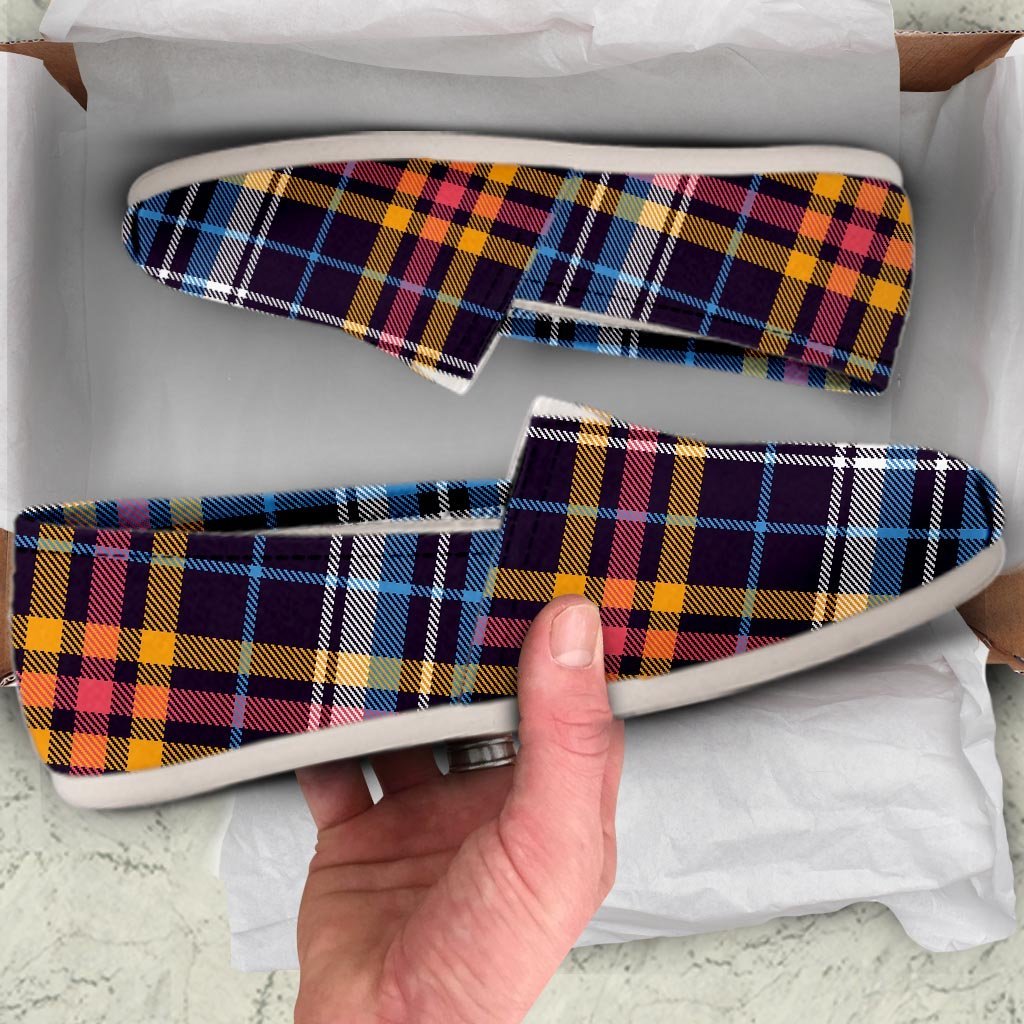 Tartan Plaid Canvas Shoes-grizzshop