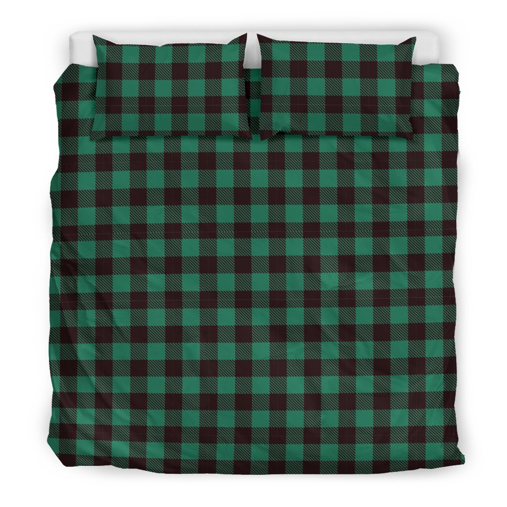 Tartan Scottish Green Plaids Duvet Cover Bedding Set-grizzshop