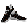 Tattersall Black Halloween Print Pattern White Athletic Shoes-grizzshop