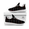 Tattersall Black Halloween Print Pattern White Athletic Shoes-grizzshop