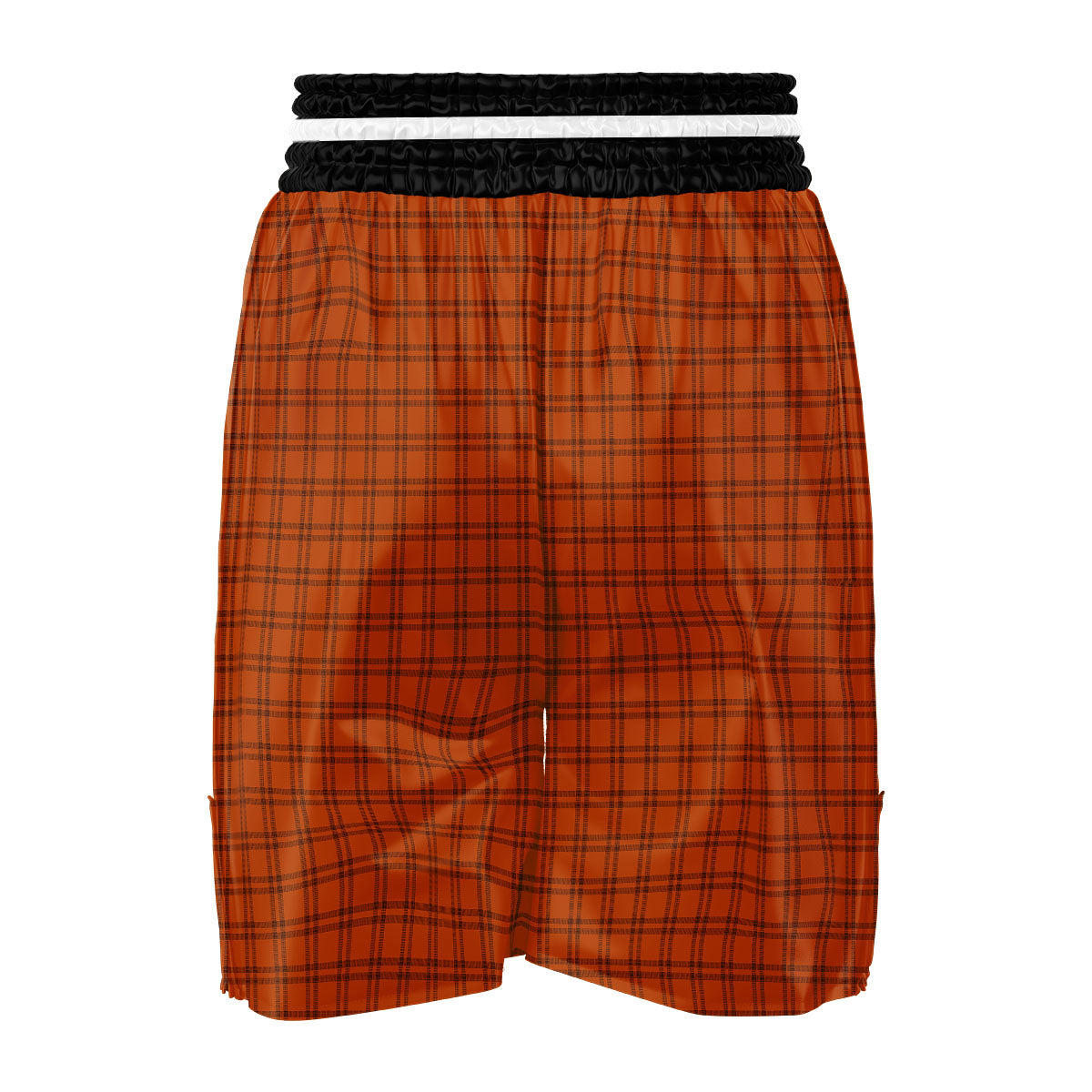 Tattersall Halloween Print Pattern Boxing Shorts-grizzshop