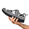 Tatto Polynesian Tribal Maori Print Black Sneaker-grizzshop