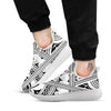 Tatto Polynesian Tribal Maori Print White Athletic Shoes-grizzshop