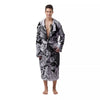 Tattoo Japanese Elemental Print Men's Robe-grizzshop