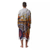 Tattoo Japanese Tiger Print Men's Robe-grizzshop