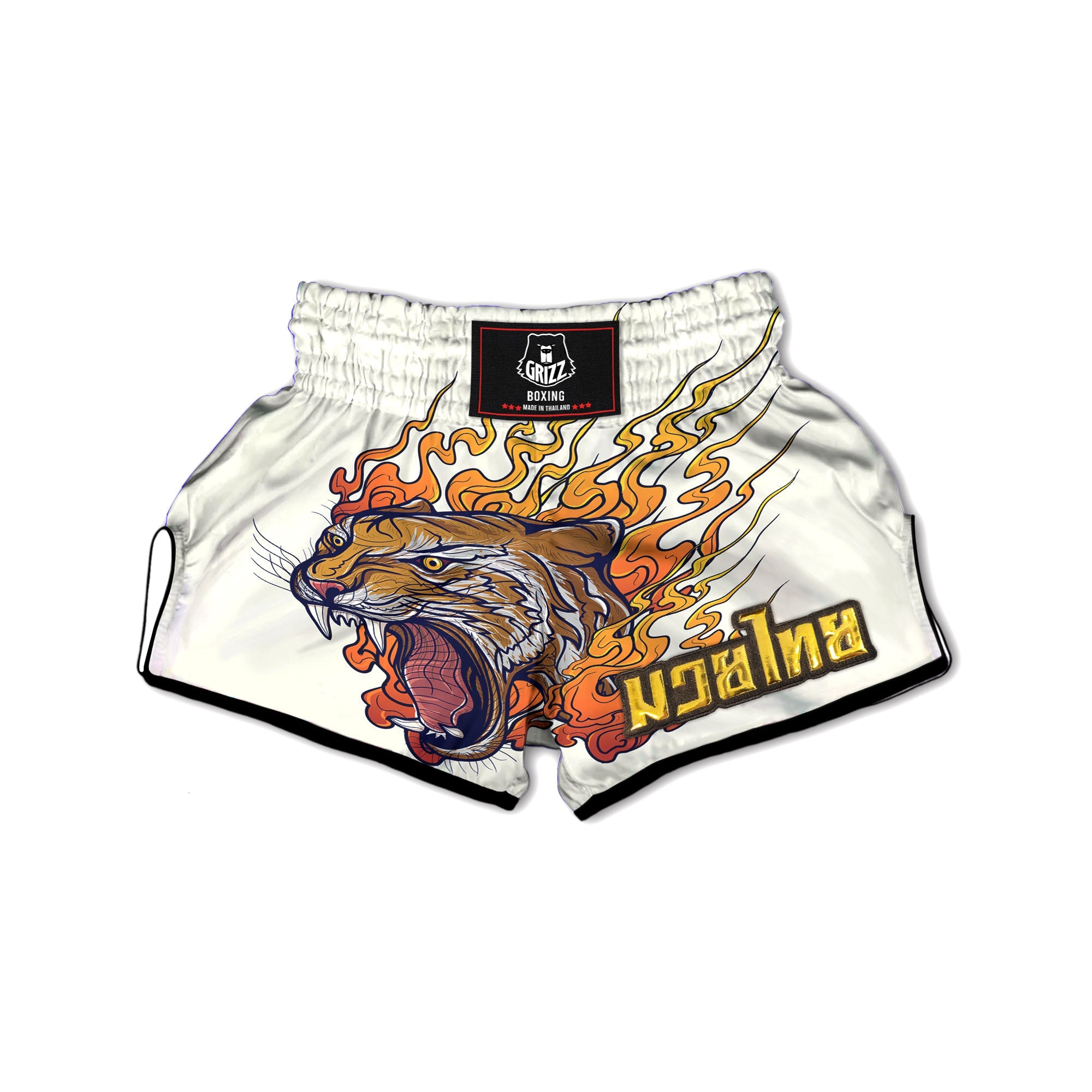 Tattoo Japanese Tiger Print Muay Thai Boxing Shorts-grizzshop