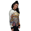 Tattoo Japanese Tiger Print Women's Bomber Jacket-grizzshop