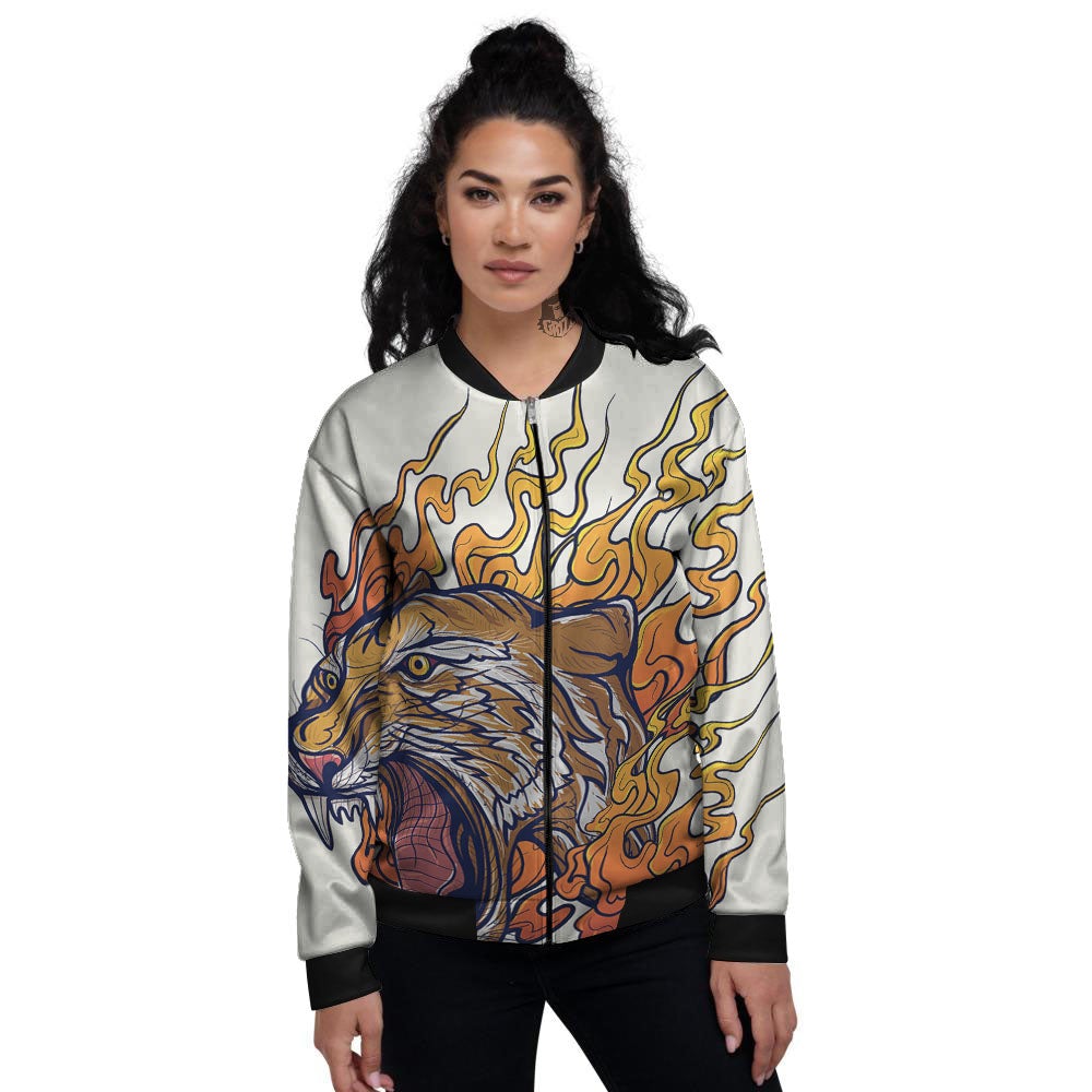 Tiger Print Lapel Plush Faux Fur Coat – ALELLY