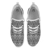 Tattoo Polynesian Tribal Print Pattern White Athletic Shoes-grizzshop