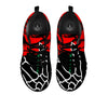 Tattoo Red Roses Print Black Sneaker-grizzshop