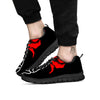 Tattoo Red Roses Print Black Sneaker-grizzshop