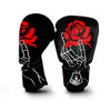 Tattoo Red Roses Print Boxing Gloves-grizzshop