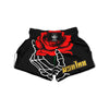 Tattoo Red Roses Print Muay Thai Boxing Shorts-grizzshop