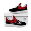 Tattoo Red Roses Print White Athletic Shoes-grizzshop