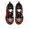 Tattoo Roses And Skull Print Black Sneaker-grizzshop