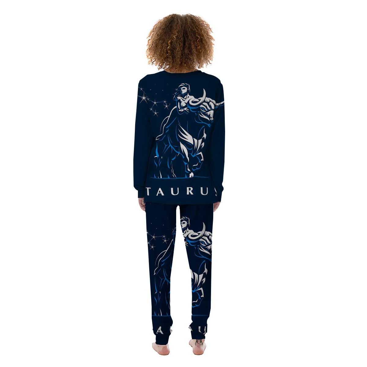 Taurus Constellation Sign Print Women's Pajamas-grizzshop