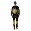 Taurus Sign Black And Gold Print Men's Pajamas-grizzshop