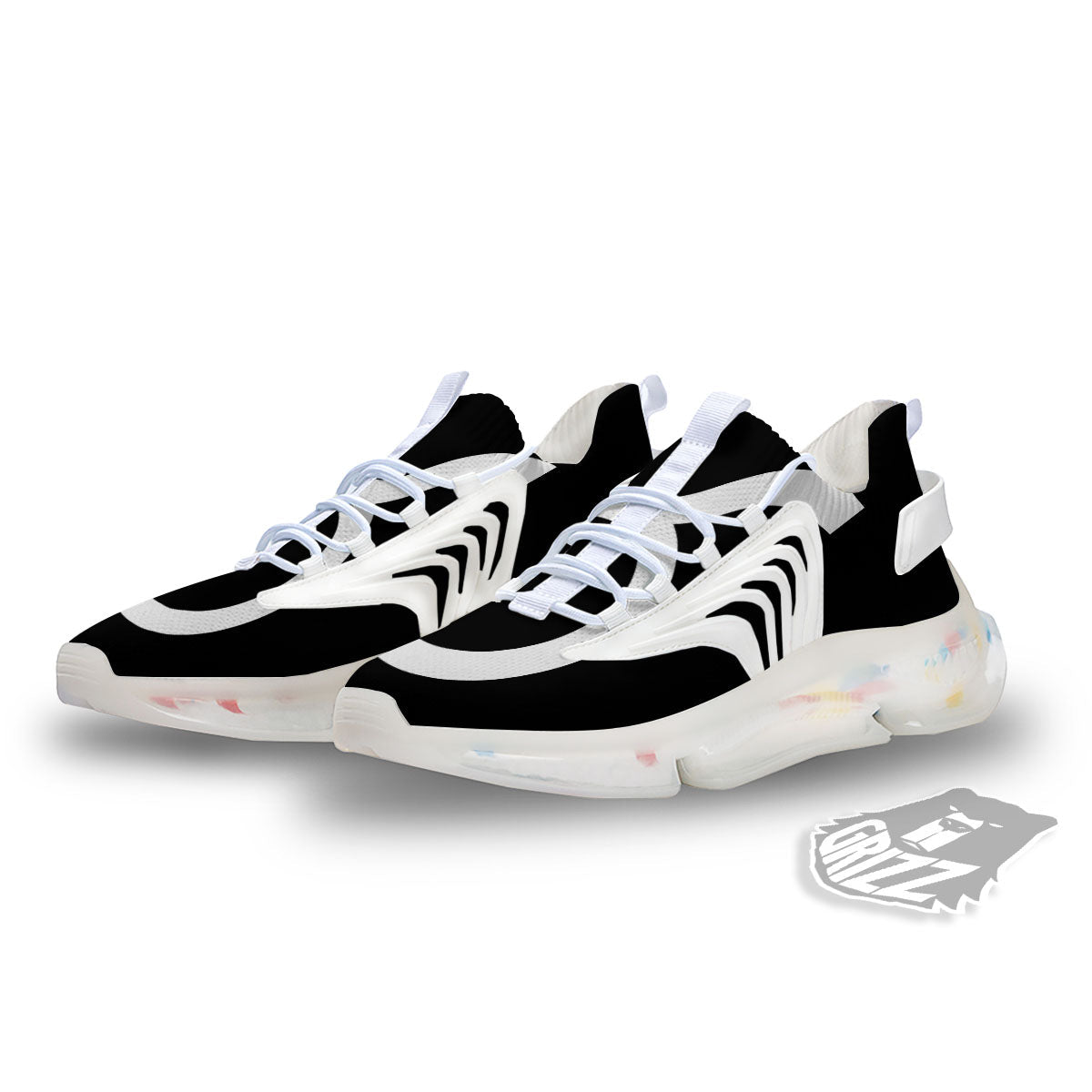 Taurus Sign White And Black Print White Gym Shoes-grizzshop
