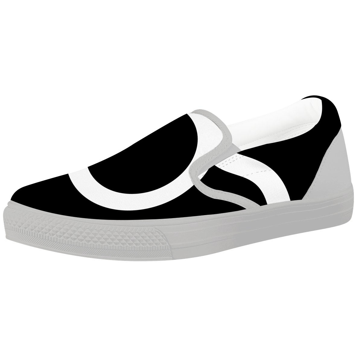 Taurus Sign White And Black Print White Slip On Shoes-grizzshop