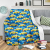 Taxi Car Pattern Print Blanket-grizzshop