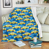 Taxi Car Pattern Print Blanket-grizzshop