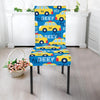 Taxi Car Pattern Print Chair Cover-grizzshop