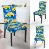 Taxi Car Pattern Print Chair Cover-grizzshop