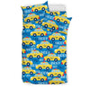 Taxi Car Pattern Print Duvet Cover Bedding Set-grizzshop