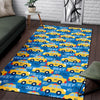 Taxi Car Pattern Print Floor Mat-grizzshop