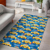 Taxi Car Pattern Print Floor Mat-grizzshop