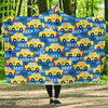 Taxi Car Pattern Print Hooded Blanket-grizzshop