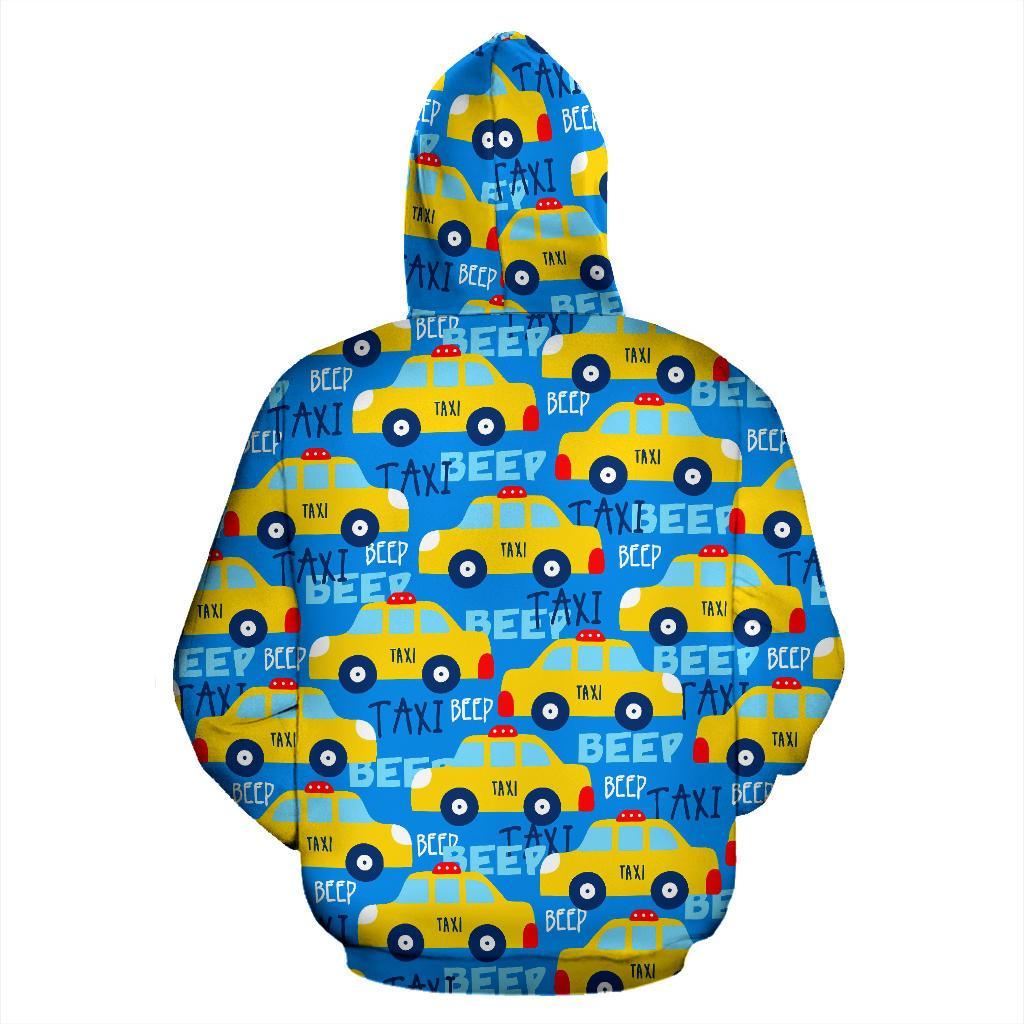 Taxi Car Pattern Print Men Women Pullover Hoodie-grizzshop