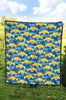 Taxi Car Pattern Print Quilt-grizzshop