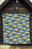 Taxi Car Pattern Print Quilt-grizzshop