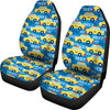 Taxi Car Pattern Print Universal Fit Car Seat Covers-grizzshop