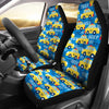 Taxi Car Pattern Print Universal Fit Car Seat Covers-grizzshop