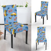 Taxi Car Print Pattern Chair Cover-grizzshop