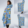 Taxi Car Print Pattern Hooded Blanket-grizzshop