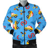 Taxi Car Print Pattern Men's Bomber Jacket-grizzshop