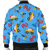 Taxi Car Print Pattern Men's Bomber Jacket-grizzshop