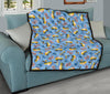 Taxi Car Print Pattern Quilt-grizzshop