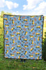 Taxi Car Print Pattern Quilt-grizzshop