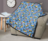 Taxi Car Print Pattern Quilt-grizzshop