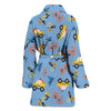 Taxi Car Print Pattern Women Long Robe-grizzshop