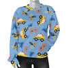 Taxi Car Print Pattern Women's Sweatshirt-grizzshop