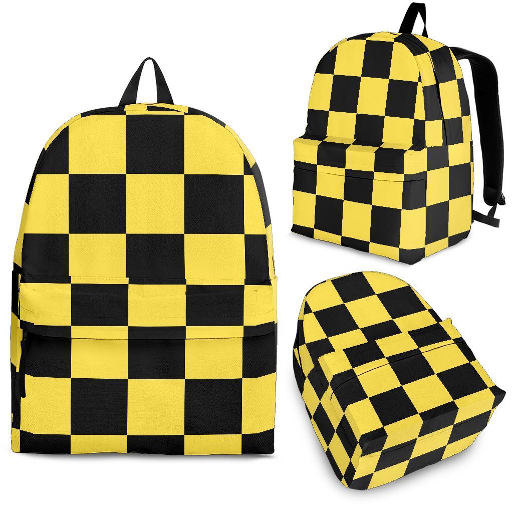 Taxi Pattern Print Backpack-grizzshop