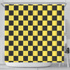 Taxi Pattern Print Bathroom Shower Curtain-grizzshop